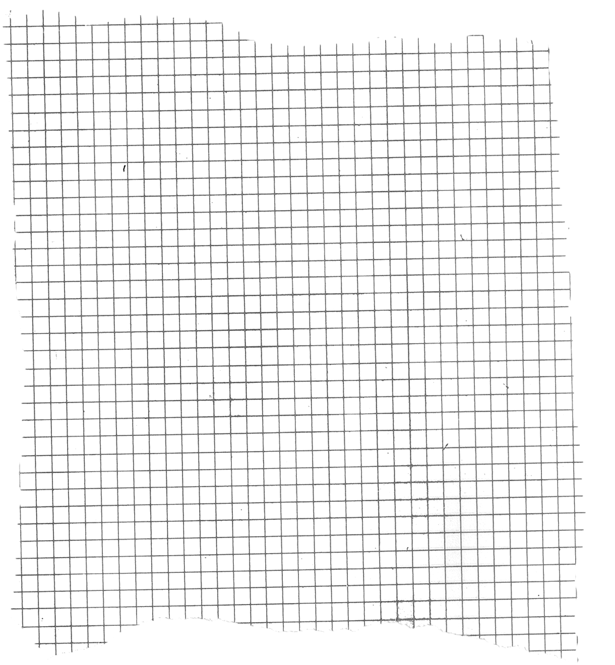 Black and White Graph Paper with All Edges Ripped